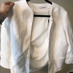 Tahari White Blazer